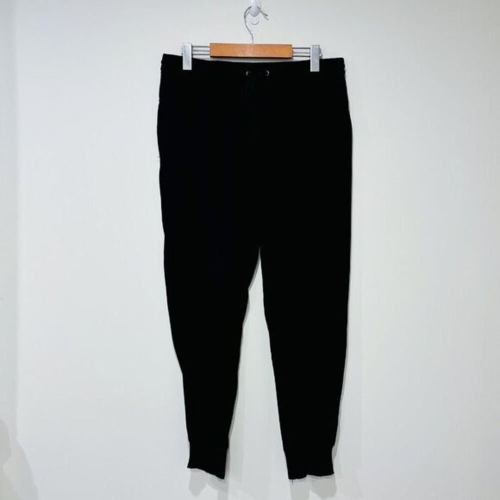 ADRIANNA PAPELL Black‎ Elastic Waist Tapered Pull-On Pants Size 8